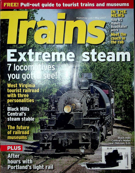 Trains Railroading Magazine May 2007 Vol 67 No 5 Extreme Stream