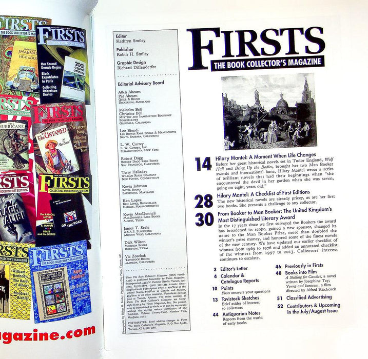 Firsts Magazine June 2014 Vol 24 No 5 Collecting Hilary Mantel 2
