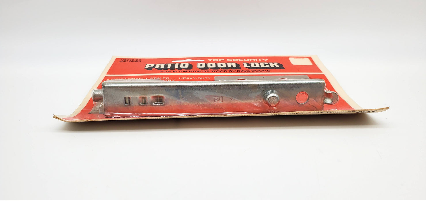 Patio Door Lock Sliding Doors Wood or Aluminum Keyed National Lock Zinc Finish