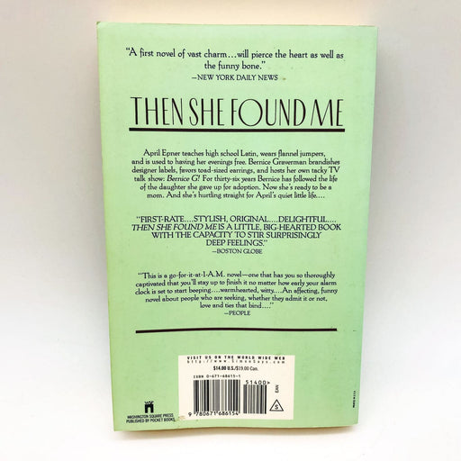 Then She Found Me Paperback Elinor Lipman 1991 Birth Mother Relationship 2