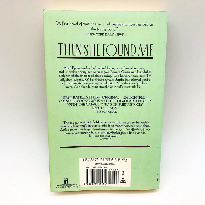 Then She Found Me Paperback Elinor Lipman 1991 Birth Mother Relationship 2