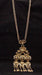 Large Chunky Silver & Gold Tone Necklace: BOHO / Mayan Abstract Dangle | USED 2