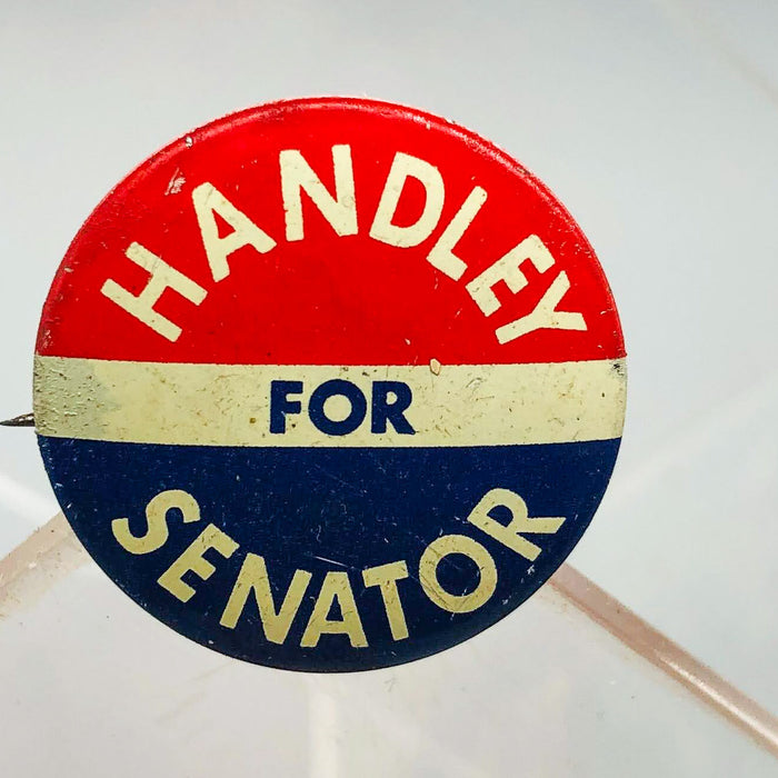 Harold Handley For Senator Button Pin .75" Indiana Political Campaign Union 10