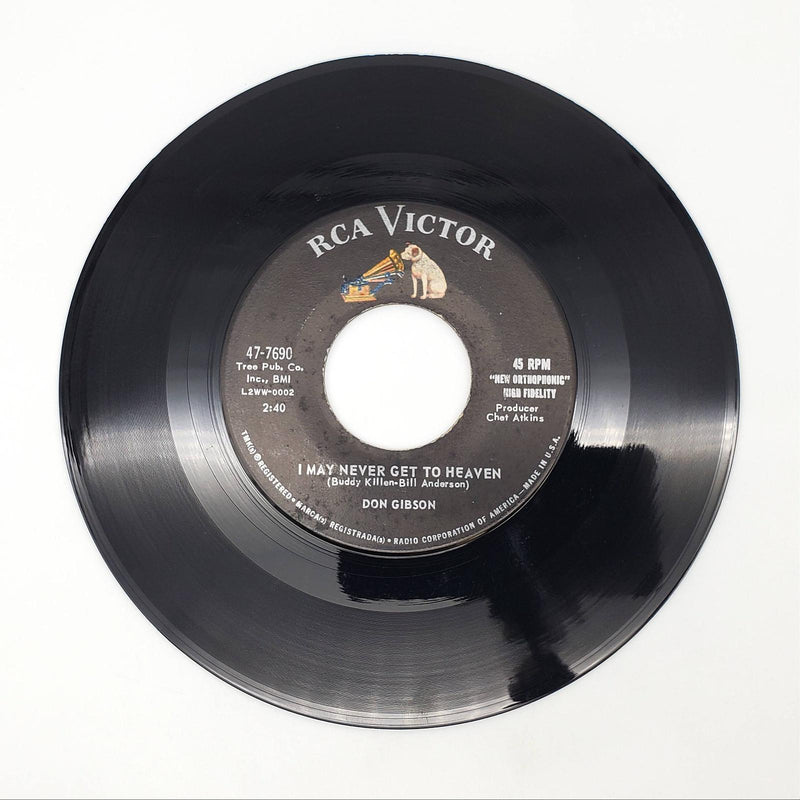 Don Gibson Just One Time / I May Never Get To Heaven Single Record RCA 1960 2