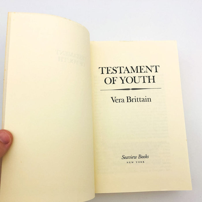 Testament Of Youth Paperback Vera Brittain 1980 WW1 Women Post War Civilization 6