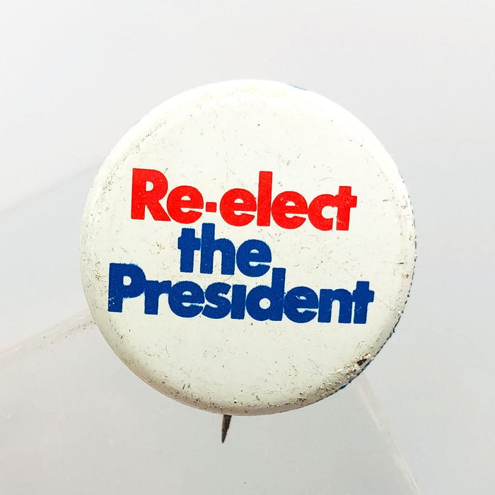 Re-Elect The President Button Pin 1" Committee For Richard Nixon Campaign 2