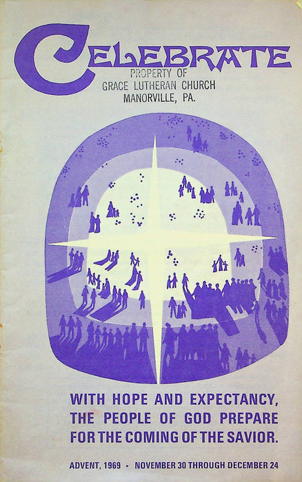 Lutheran Liturgy Music Song Booklet Celebrate 1969 November-December Songbook 1