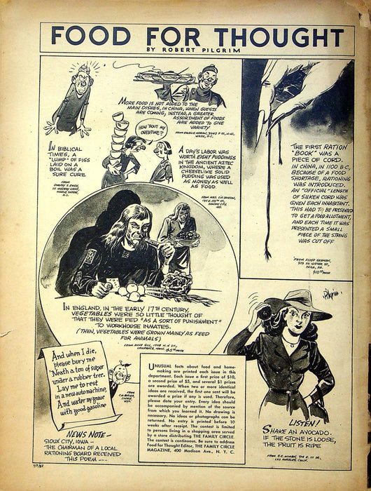 The Family Circle Magazine April 2 1943 Ida Lupino, Jimmy Durante 3