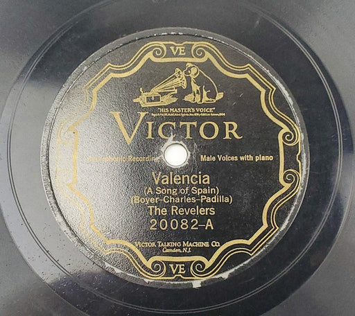 The Revelers Valencia / The Blue Room 78 RPM Single Record Victor 1927 1