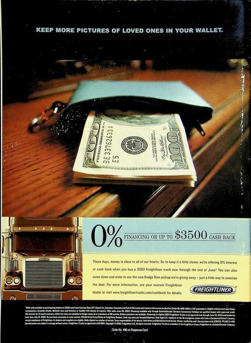 Land Line Magazine February 2003 Vol 28 # 1 Support 'run legal' initiative