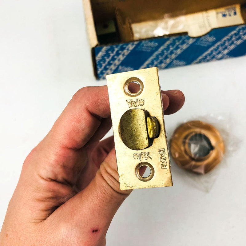 Yale Entry Door Knob Lockset BR5237 Brandywine 207N US10 Satin Bronze New NOS 11