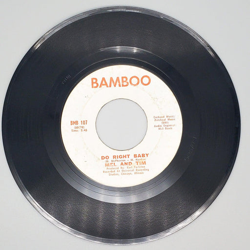 Mel And Tim Backfield In Motion Record 45 RPM Single BMB 107 Bamboo 1969 1