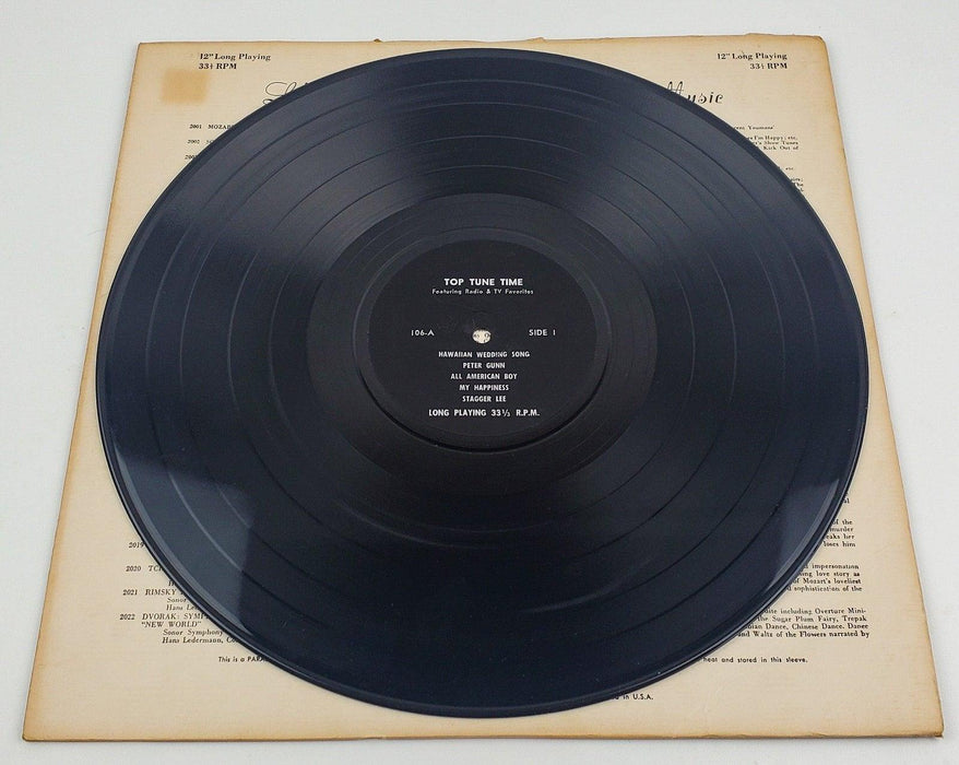 Top Tune Time 33 RPM LP Record Peter Gunn, Hawaiin Wedding Song 5