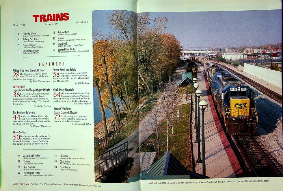 Trains Magazine May 2000 Vol 60 No 5 Super Power Steam The Whole Story