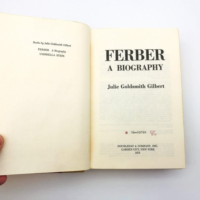 Ferber Hardcover Julie Goldsmith Gilbert 1978 Female Author 20th Century Ex Libr 7