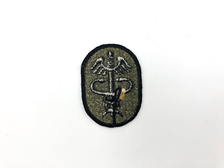 US Army Health Services Command Meddac Patch Vintage Military Insignia Subdued