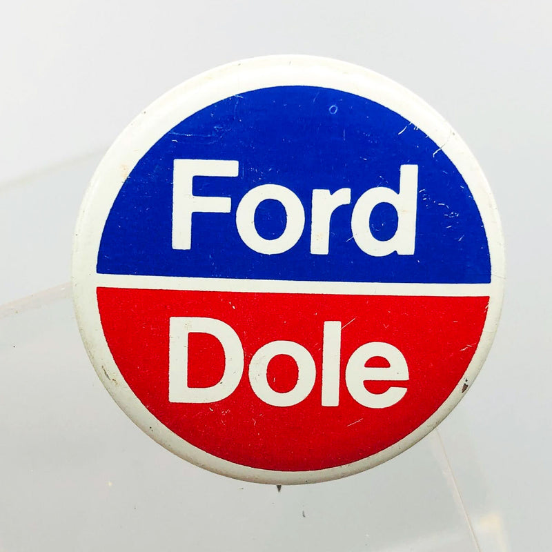 Ford Dole Button Pin 1.25" Gerald Bob Political Campaign President Committee 13