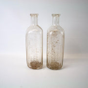 Dr Peter Fahrney Sons Co Chicago Glass Old Time Preparation Bottle | Set of 2 4