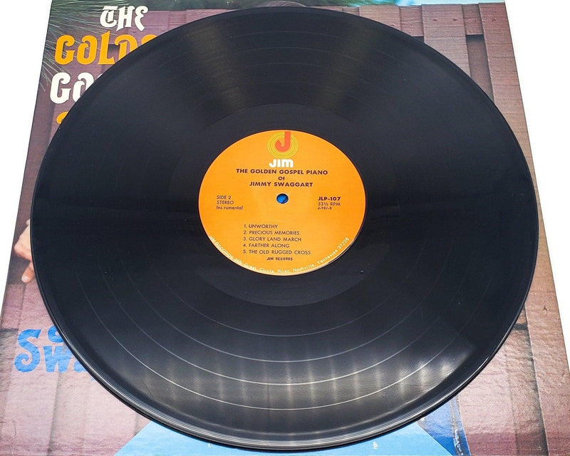 Jimmy Swaggart The Golden Gospel Piano 33 RPM LP Record Jim Records 1972 LP-107 6