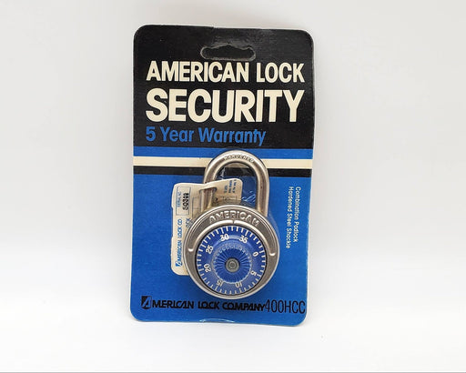 American Lock Company Combination Padlock 400HCC Hardened Steel Vintage NOS 1