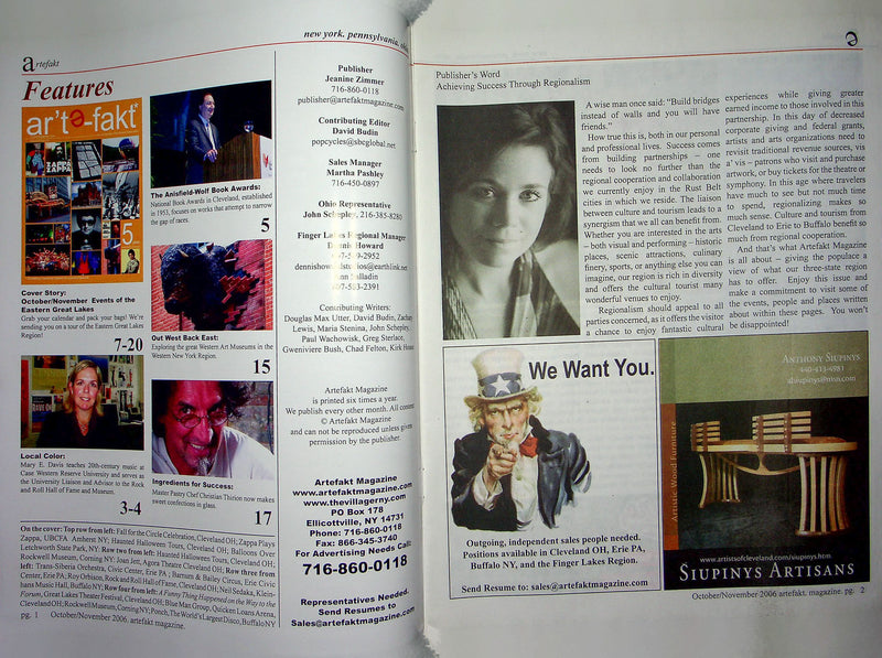 Arte Fakt Magazine Oct-Nov 2006 Christian Thirion Master Pastry Chef Glassblower