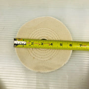 6" Buffing Polishing Wheel Buffer Pad 6pk 1" Arbor Cotton 50 Ply Spiral Sewn 6