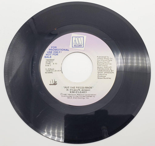 Kim O'Leary Put The Pieces Back 45 RPM Single Record Motown 1987 1889MF PROMO 2