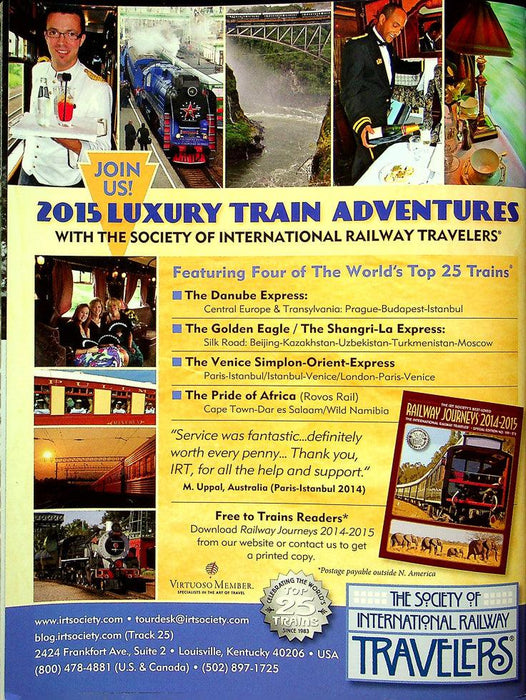 Trains Railroading Magazine December 2014 Western Steam vs. Snow CLEAN