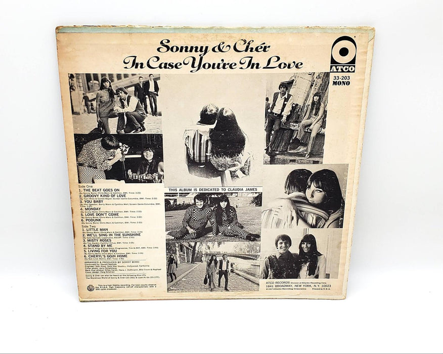 Sonny & Cher In Case You're In Love 33 RPM LP Record ATCO Records 1967 33-203 2