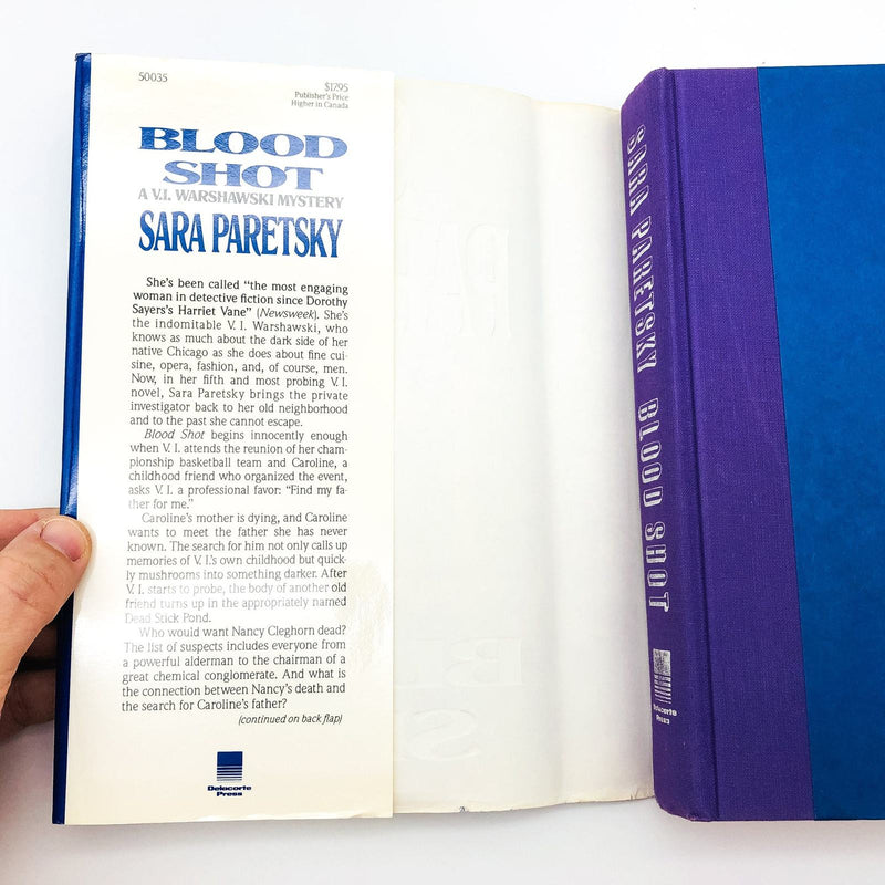 Blood Shot Hardcover Sara Paretsky 1988 V. I. Warshawski Mystery 1st Edition 7