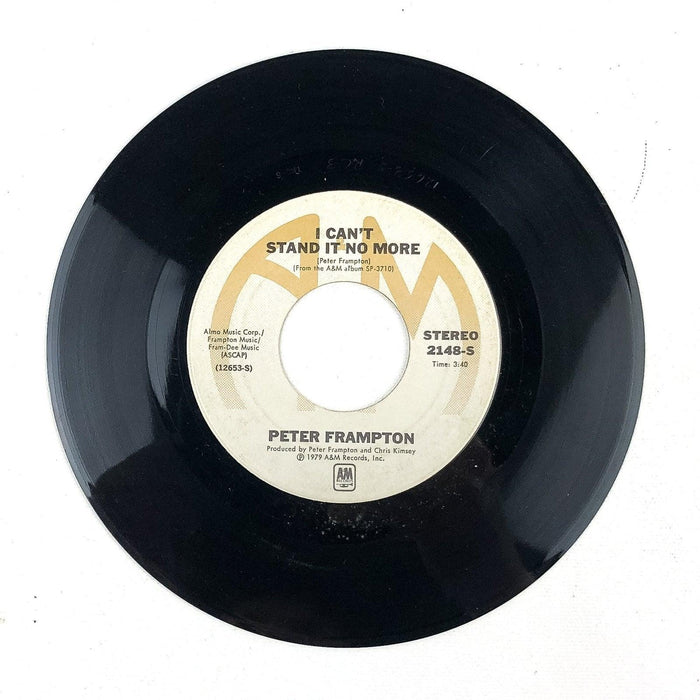 45 RPM Record May I Baby / I Can't Stand It No More Peter Frampton A&M 1979 2