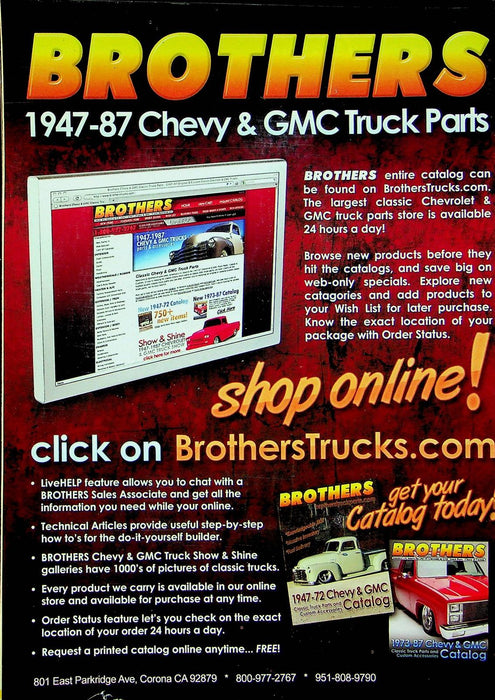 Classic Trucks Magazine July 2011 Vol 20 No 7 DIY Fuel Tank Relocation Longbed