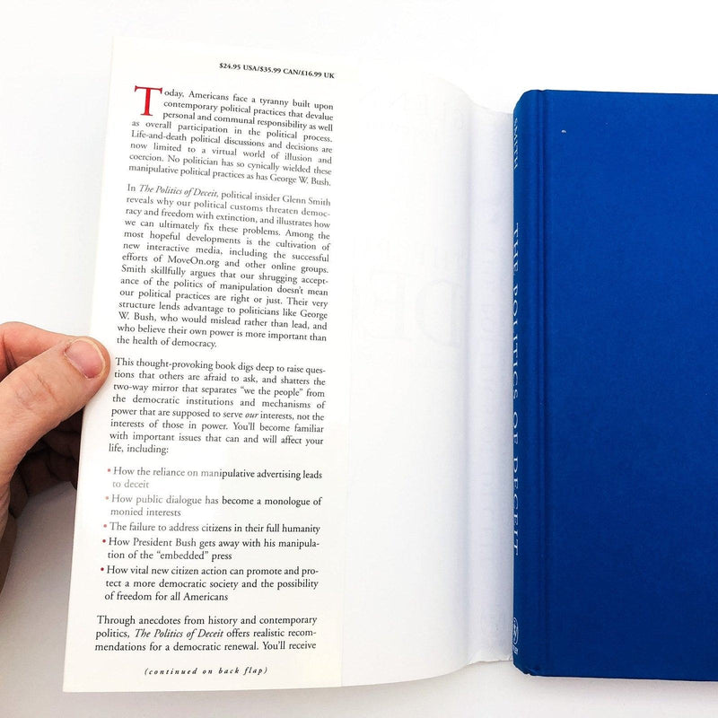 The Politics Of Deceit Hardcover Glenn W. Smith 2004 Cultural History Mass Media 6