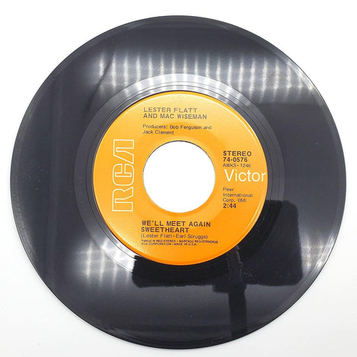 Lester Flatt The Bluebirds Singing For Me 45 RPM Single Record RCA 1971 74-0576 2
