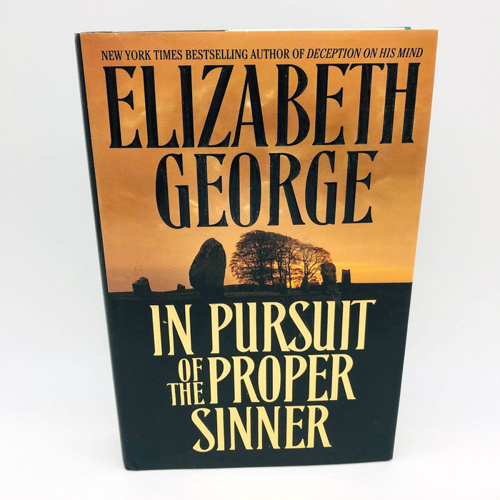 Elizabeth George Book In Pursuit Of The Proper Sinner Hardcover 1999 1st Edition 1