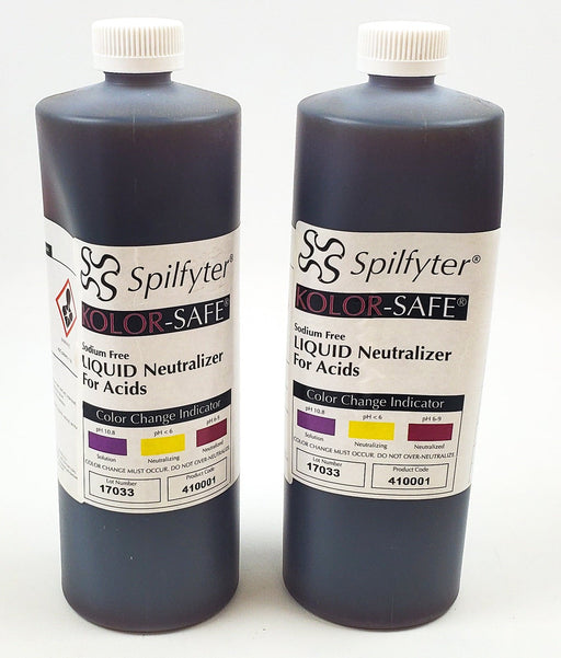 Acid Neutralizer Spilfyter Kolor-Safe Liquid Neutralizer 1/2 Gallon 64oz 1