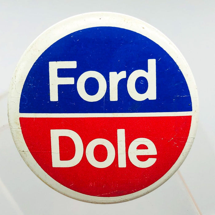 Ford Dole Button Pin 1.25" Gerald Bob Political Campaign President Committee 1