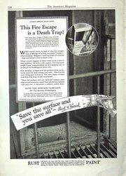 1923 Goodyear All-Weather Tread Tires Print Ad 11"x8" 2