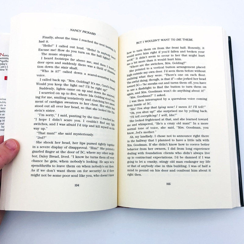 But I Wouldn't Want To Die There Hardcover Nancy Pickard 1993 Women Detectives 9