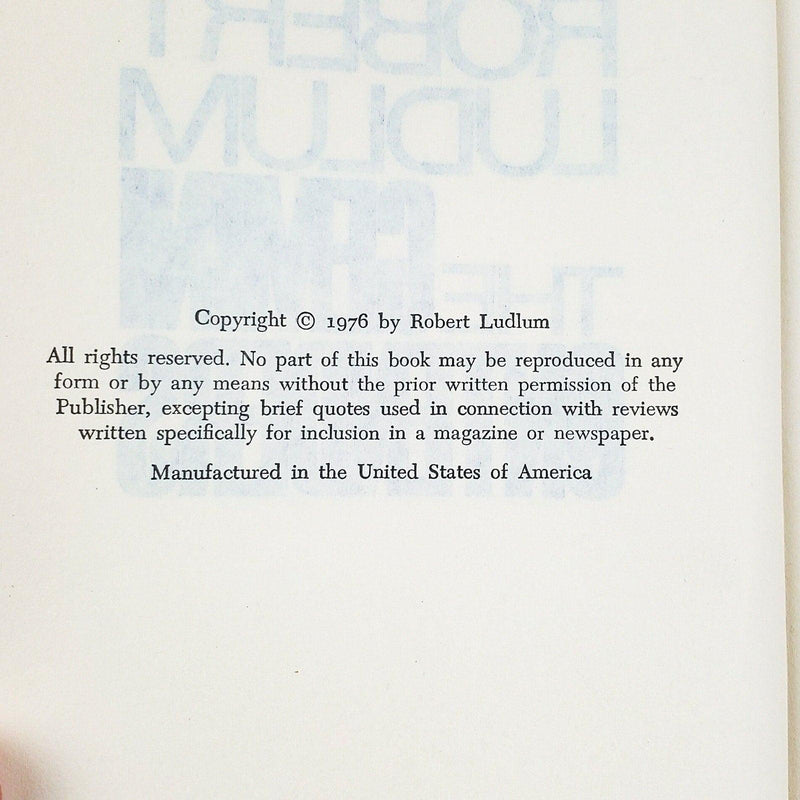 The Gemini Contenders Robert Ludlum 1976 Dial Press 1st Edition Hardcover Book 4
