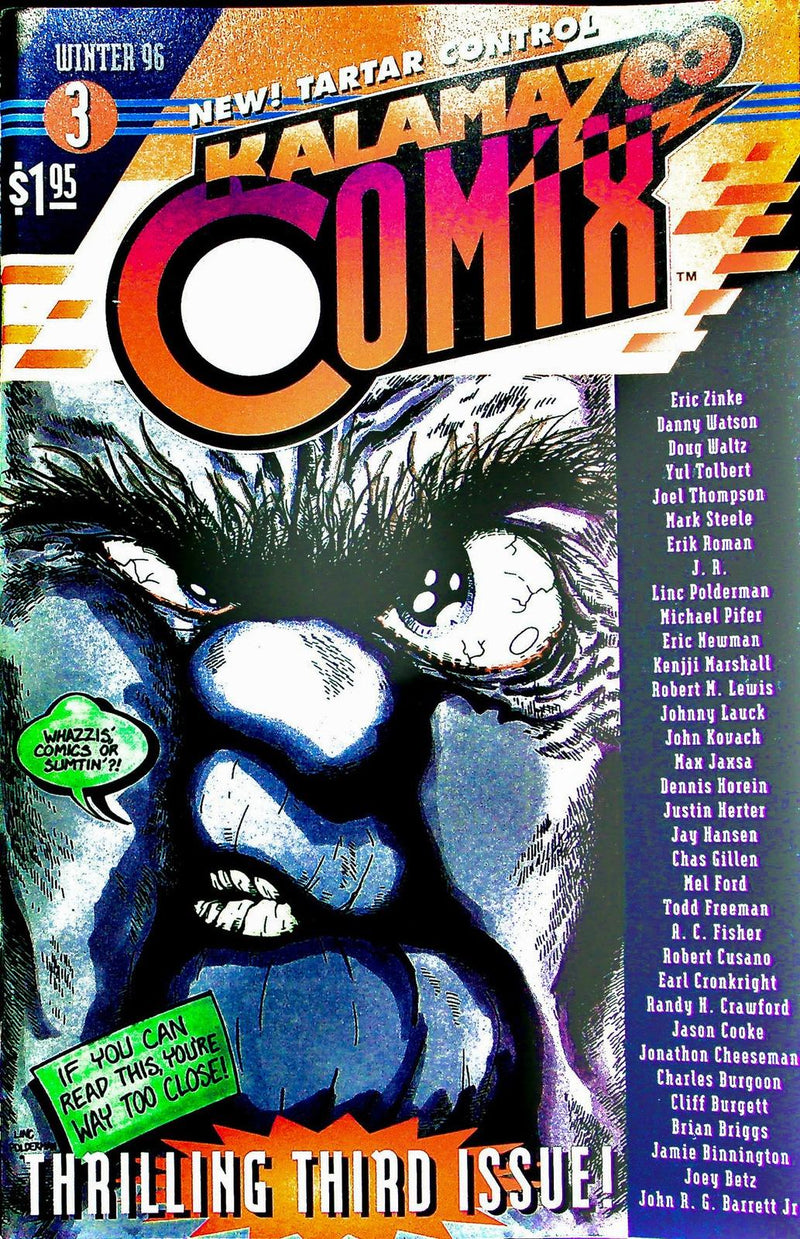 Kalamazoo Comix 1996 Issue # 3 Yul Tolbert, Jay Hansen, Jason Cooke 1