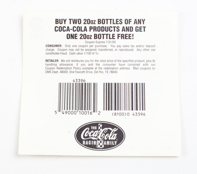 Michael Waltrip Signature Coca Cola Bottle Cap Decal - Nascar | Lot of 12 4