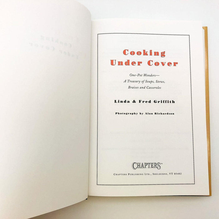 Cooking Under Cover Hardcover Linda And Fred Griffith 1996 Soups Stews Casserole 7