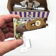 Falcon Passage Door Knob Satin Chrome 26D Latching Beverly 101 NOS 6