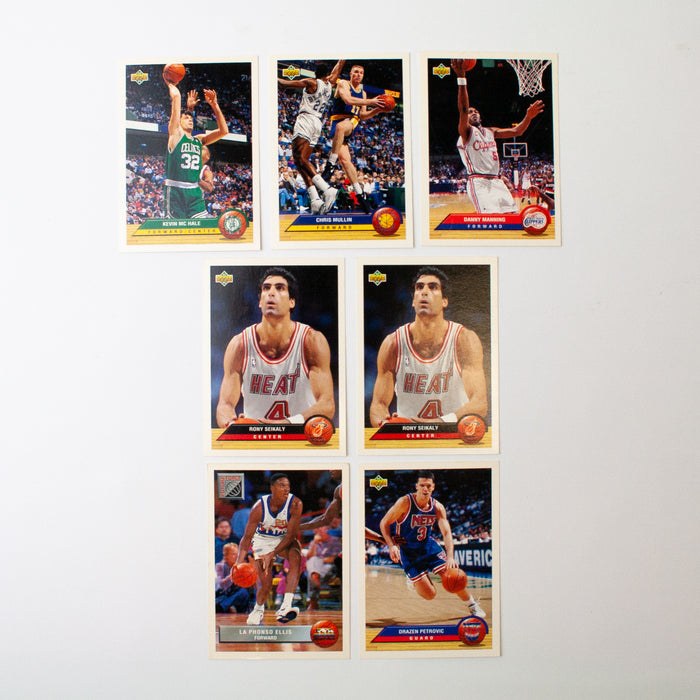 1993 Upper Deck 92-93 NBA 7 Basketball Card Lot