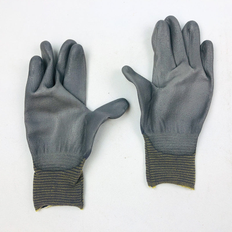 12 Pair Palm Coated Work Gloves Extra Small XS Polyurethane PU Nylon Shell 15 Ga 6