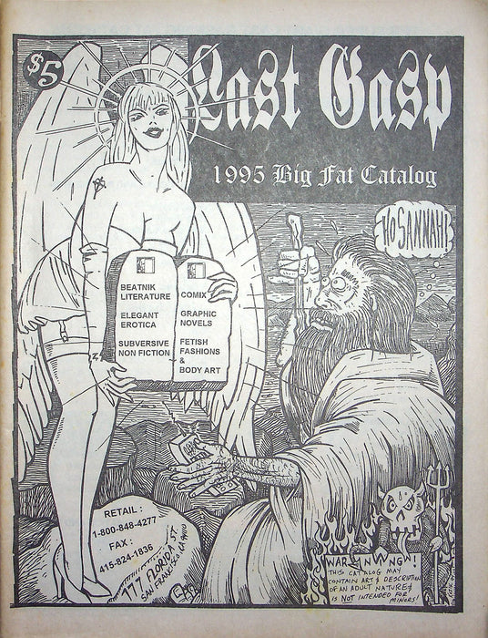 Last Gasp 1995 Big Fat Catalog Zines Skinhead Novel Comix Subversive Non Fiction