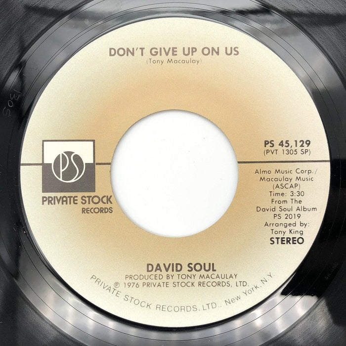David Soul Don't Give Up On Us Record 45 Single PS 45, 129 Private Stock 1976 4
