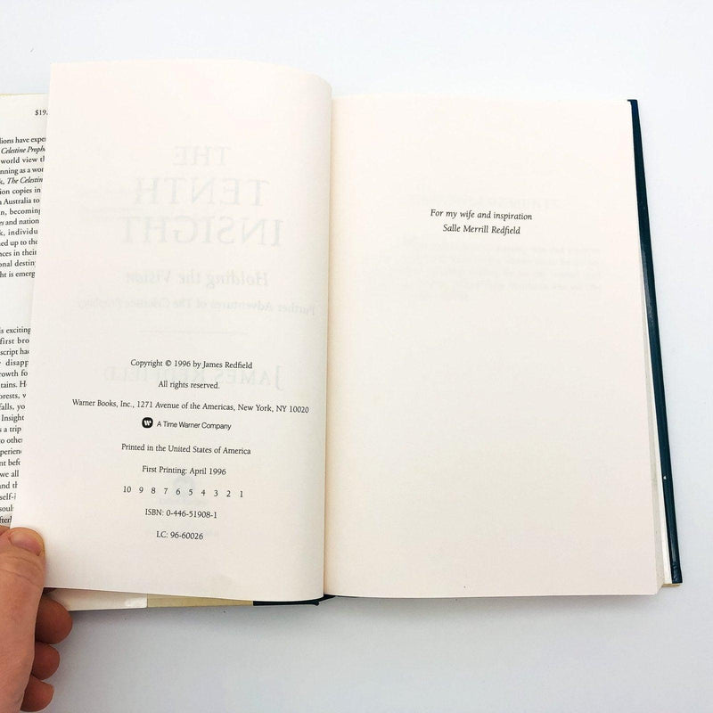 In Tenth Insight Hardcover James Redfield 1996 Time Travel Spiritual Adventure 8