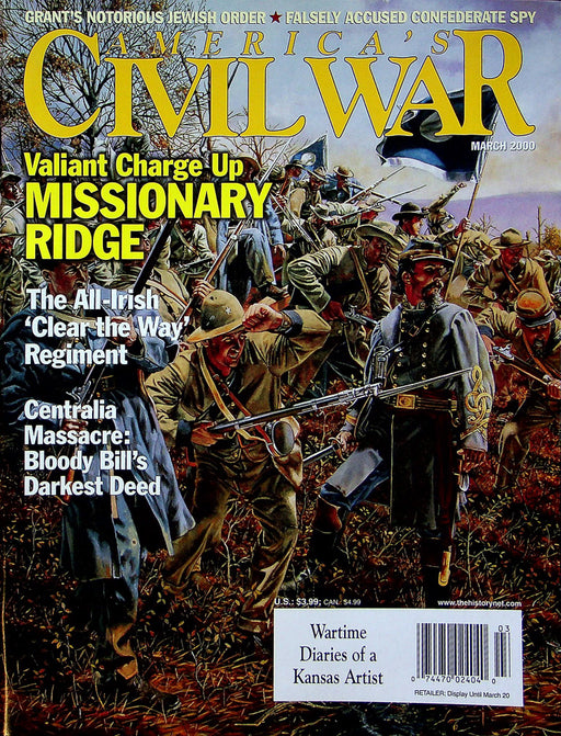 America's Civil War Magazine March 2000 Vol 12 No 6 Charge Up Missionary Ridge 1